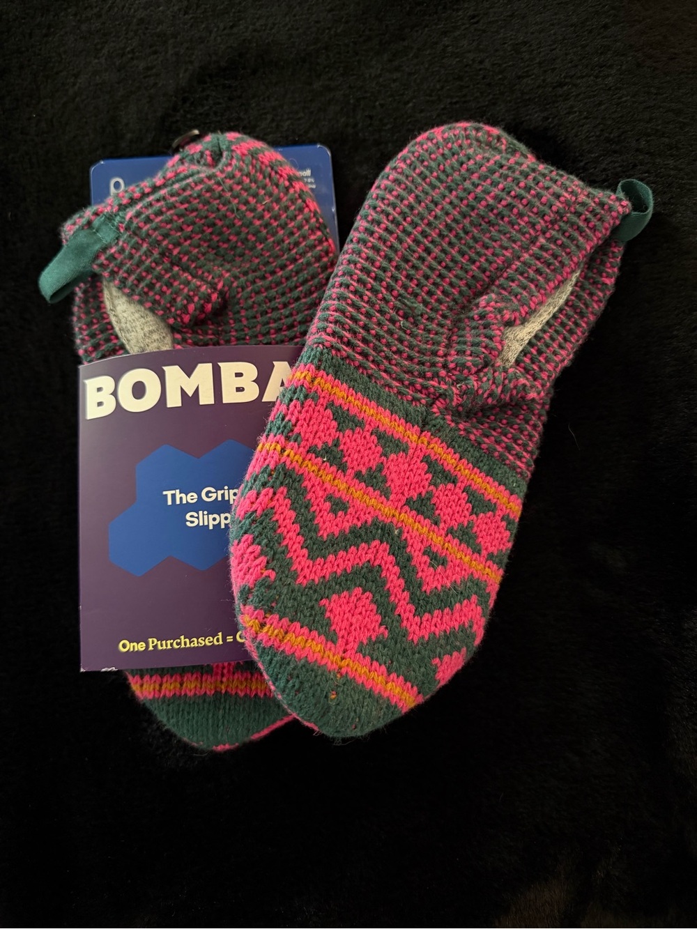 BOMBAS Gripper Slipper Women’s S (7-8.5) NWT
